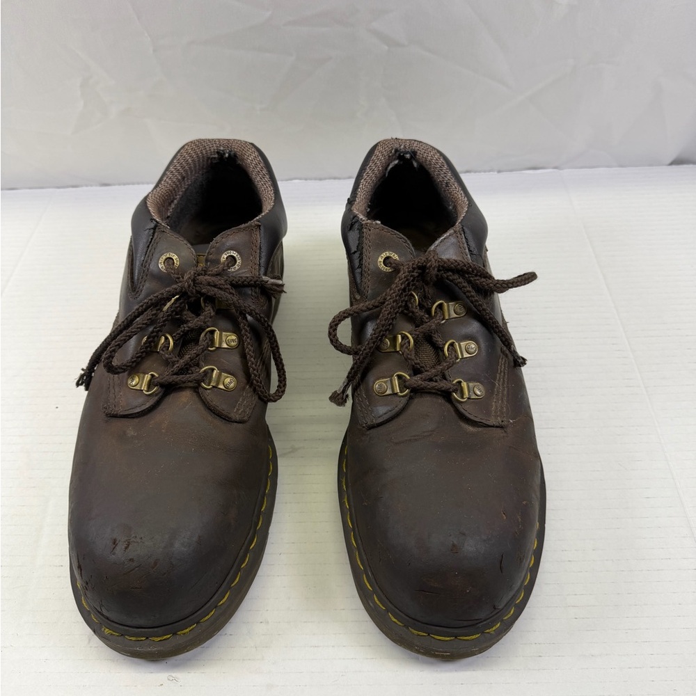 Dr. Martens Hylow ST Industrial Work Boots Brown Steel Toe Mens Size 13 Shoes